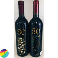 Vino z ročno poslikavo za 30 let